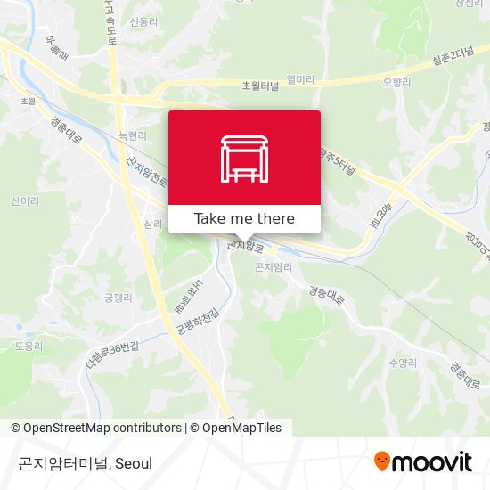 곤지암터미널 map