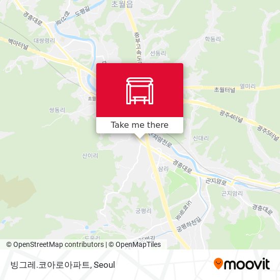 빙그레.코아로아파트 map