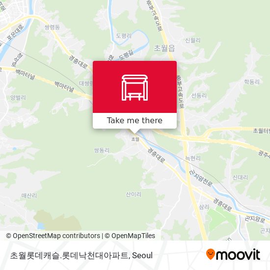 초월롯데캐슬.롯데낙천대아파트 map