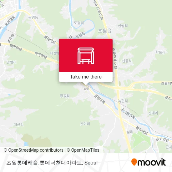 초월롯데캐슬.롯데낙천대아파트 map