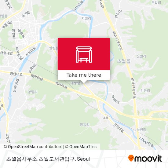 초월읍사무소.초월도서관입구 map