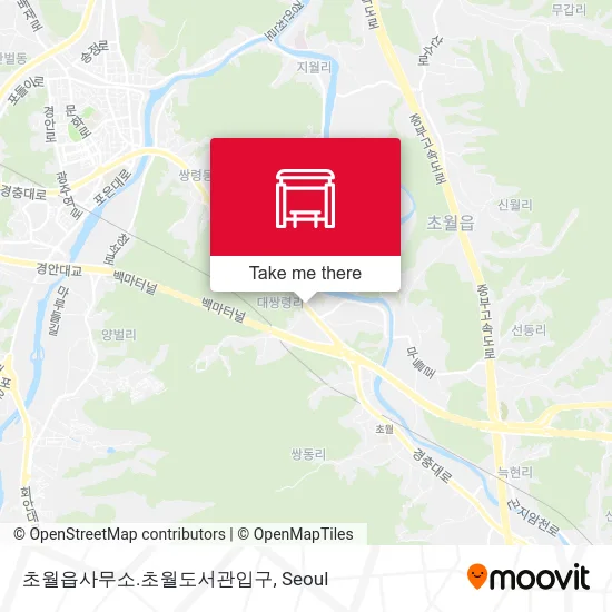 초월읍사무소.초월도서관입구 map