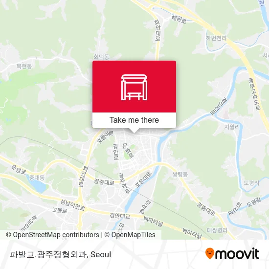 파발교.광주정형외과 map