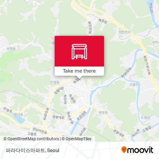 파라다이스아파트 map