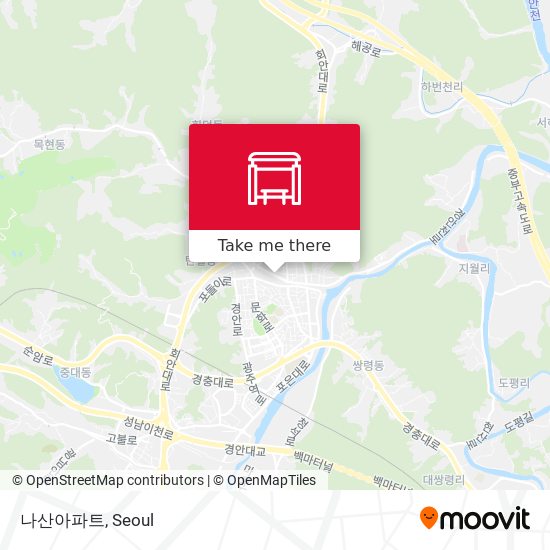 나산아파트 map