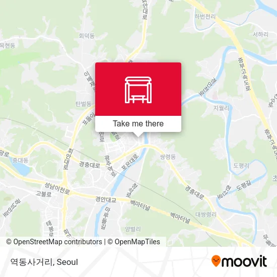 역동사거리 map