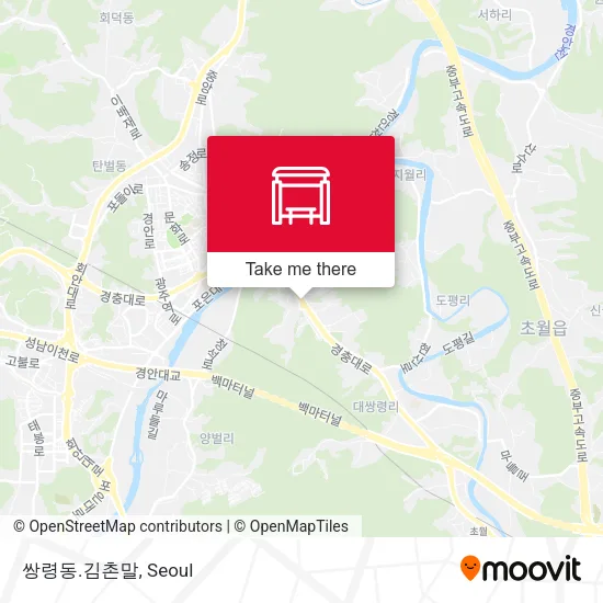 쌍령동.김촌말 map