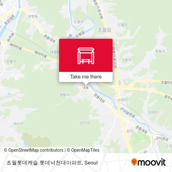 초월롯데캐슬.롯데낙천대아파트 map