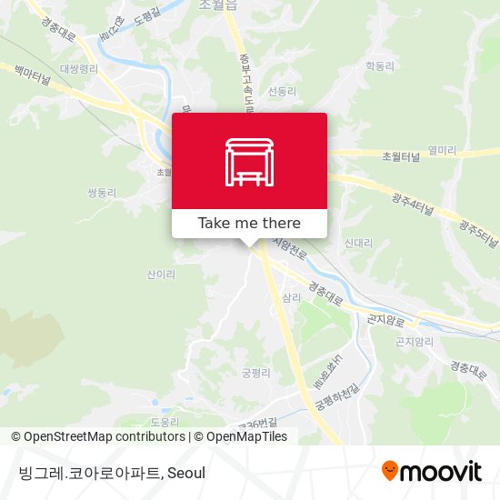 빙그레.코아로아파트 map