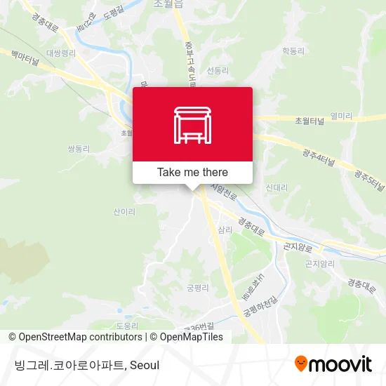 빙그레.코아로아파트 map