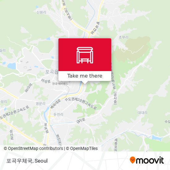 포곡우체국 map