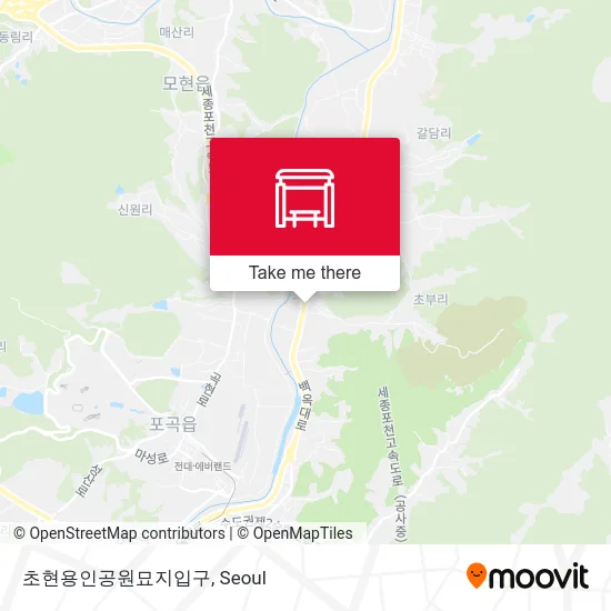초현용인공원묘지입구 map