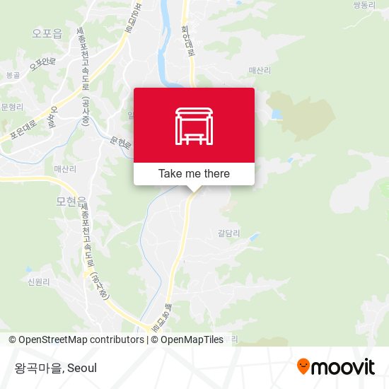 왕곡마을 map