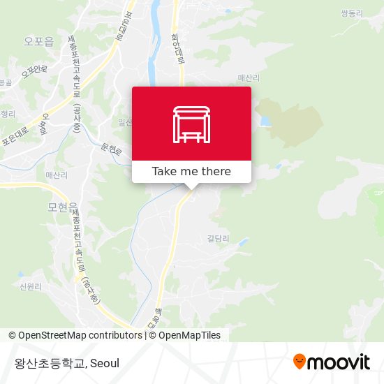 왕산초등학교 map