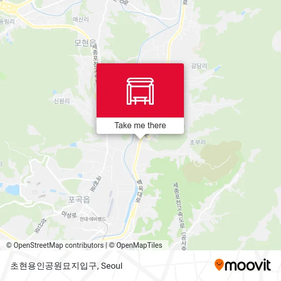 초현용인공원묘지입구 map
