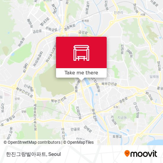 한진그랑빌아파트 map