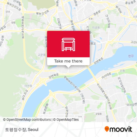 토평정수장 map