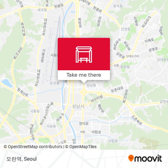 모란역 map