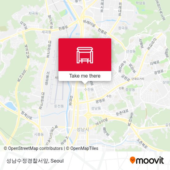 성남수정경찰서앞 map