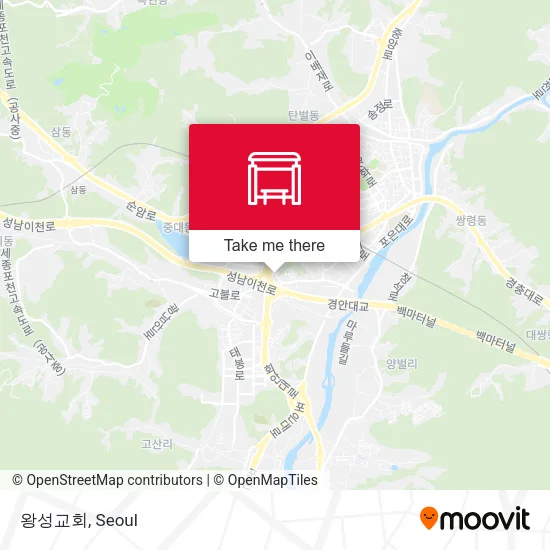 왕성교회 map