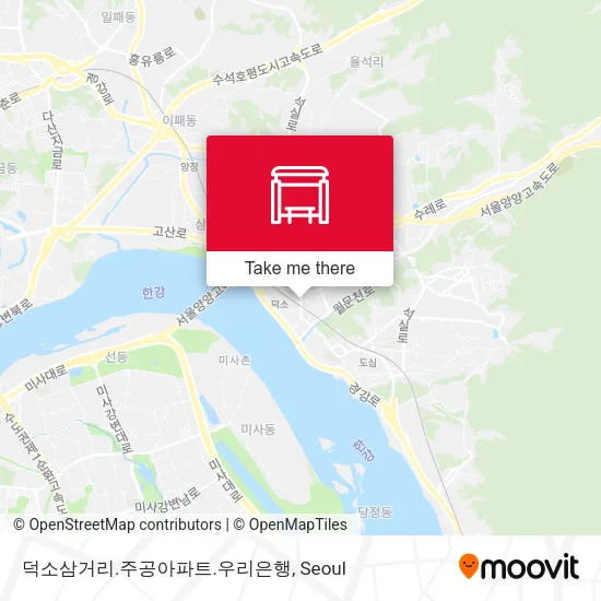 덕소삼거리.주공아파트.우리은행 map