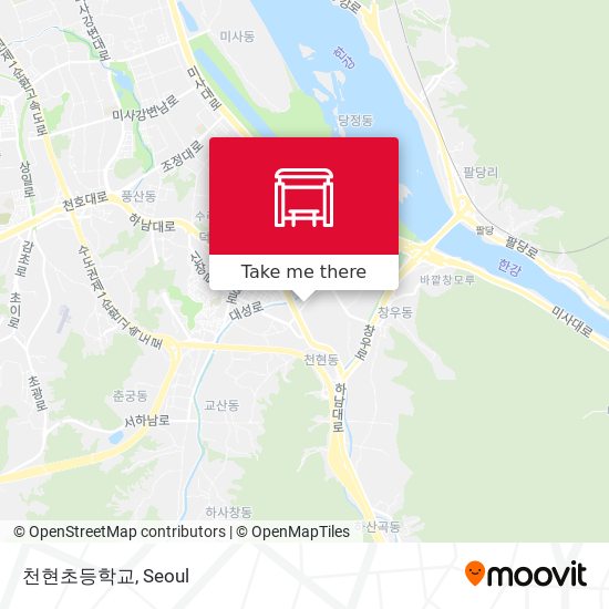 천현초등학교 map