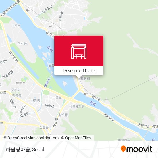 하팔당마을 map