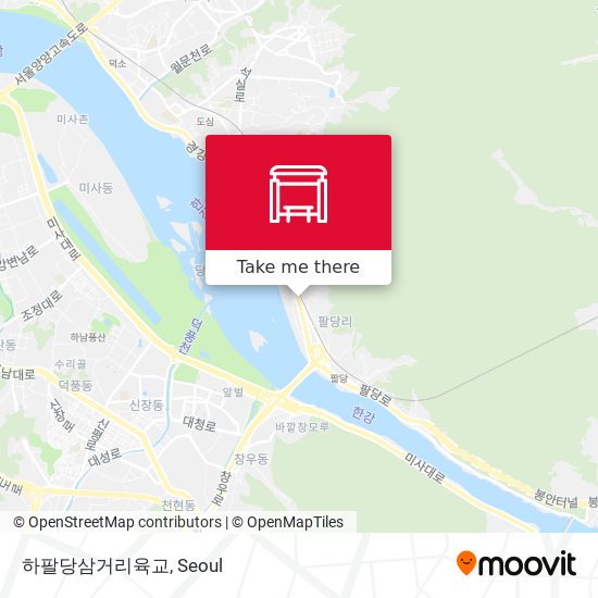 하팔당삼거리육교 map