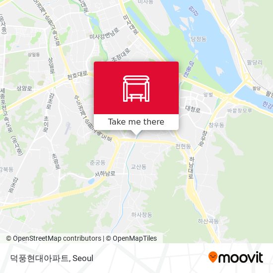 덕풍현대아파트 map