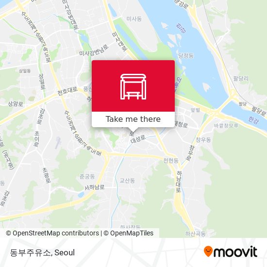 동부주유소 map