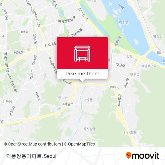 덕풍쌍용아파트 map