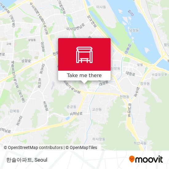 한솔아파트 map