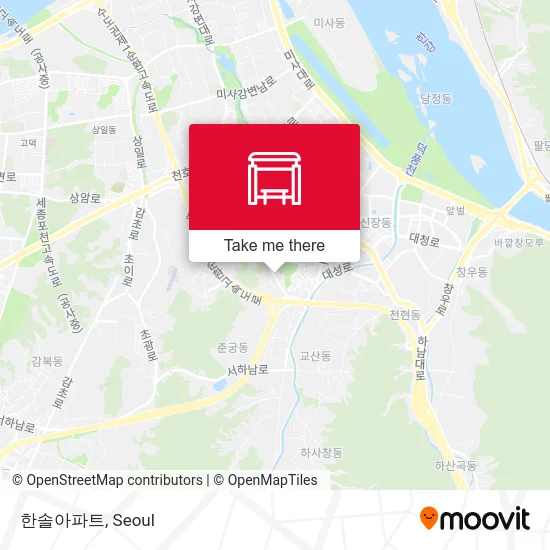 한솔아파트 map