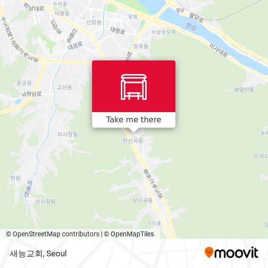 새능교회 map