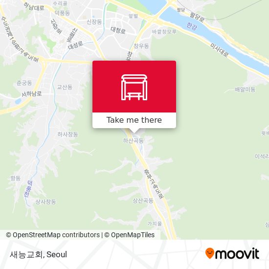 새능교회 map