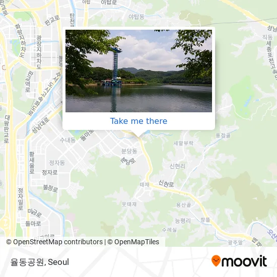 율동공원 map