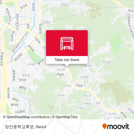 장안중학교후문 map