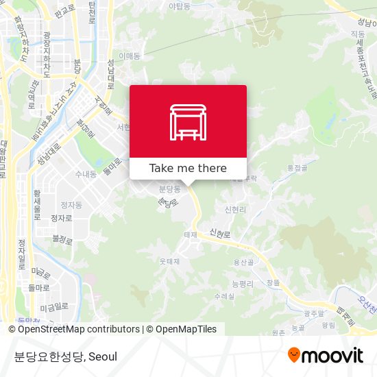 분당요한성당 map