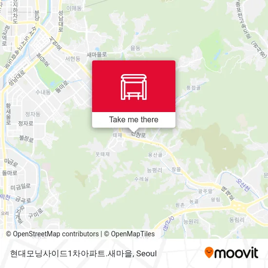 현대모닝사이드1차아파트.새마을 map