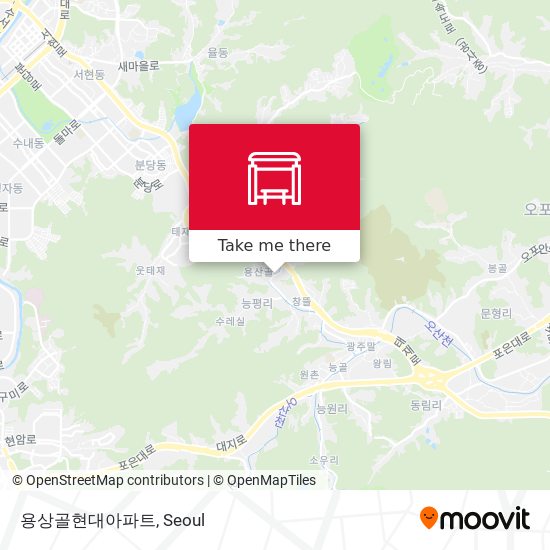 용상골현대아파트 map