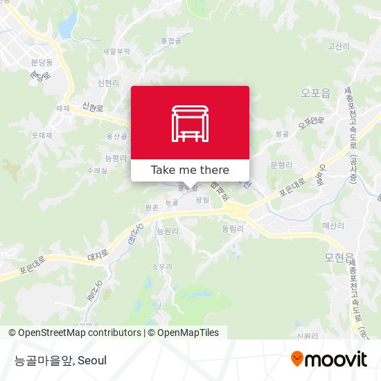 능골마을앞 map