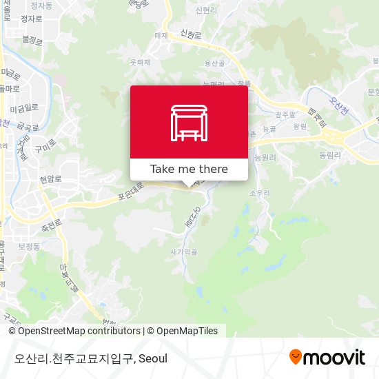 오산리.천주교묘지입구 map