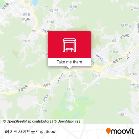 레이크사이드골프장 map