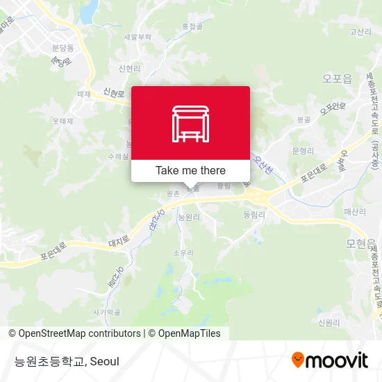 능원초등학교 map