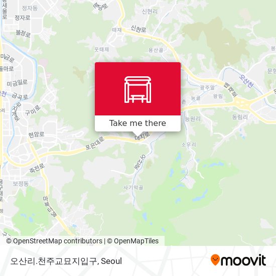 오산리.천주교묘지입구 map
