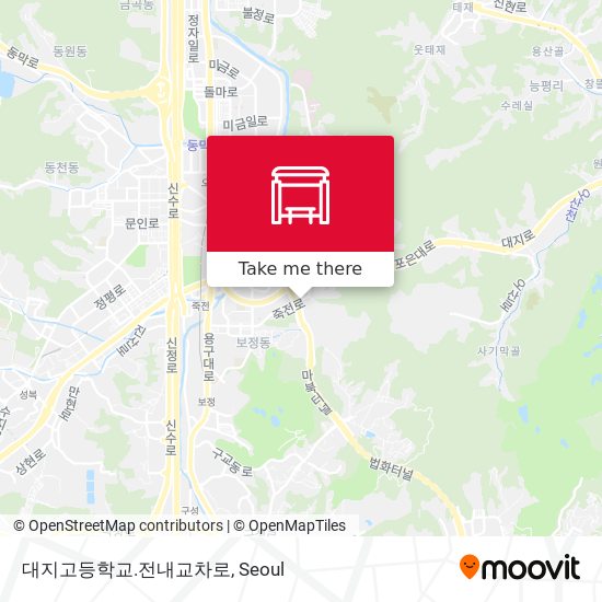 대지고등학교.전내교차로 map