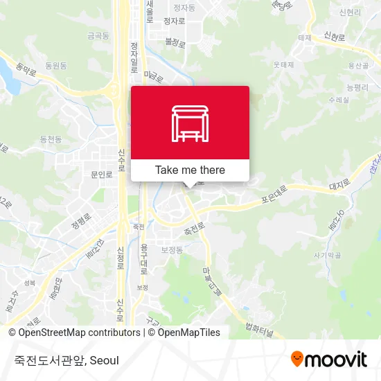 죽전도서관앞 map