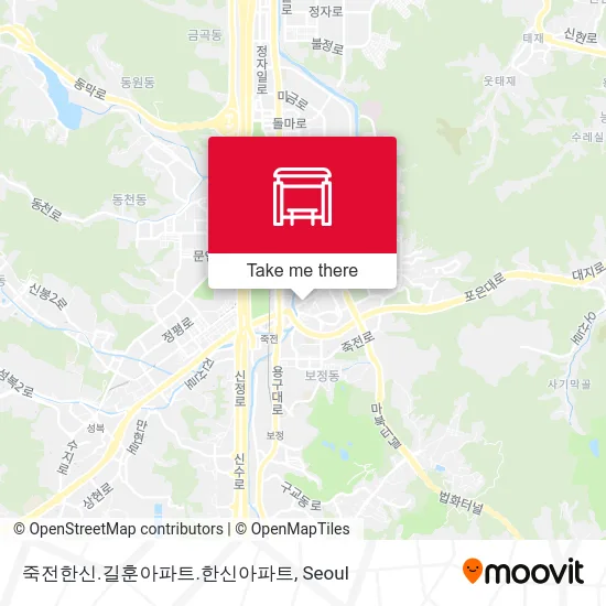죽전한신.길훈아파트.한신아파트 map