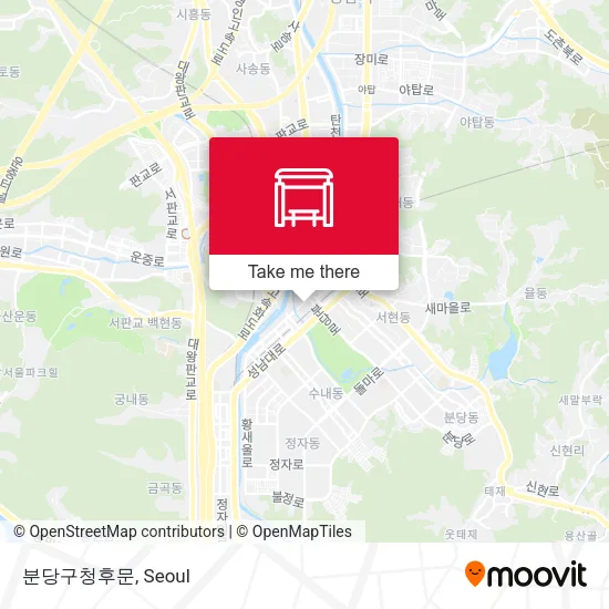 분당구청후문 map