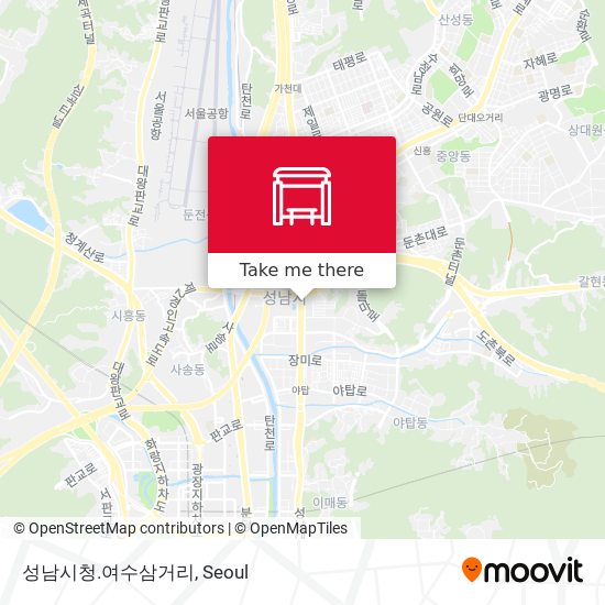 성남시청.여수삼거리 map